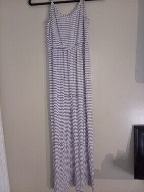Maxi Dress Gray And Blue